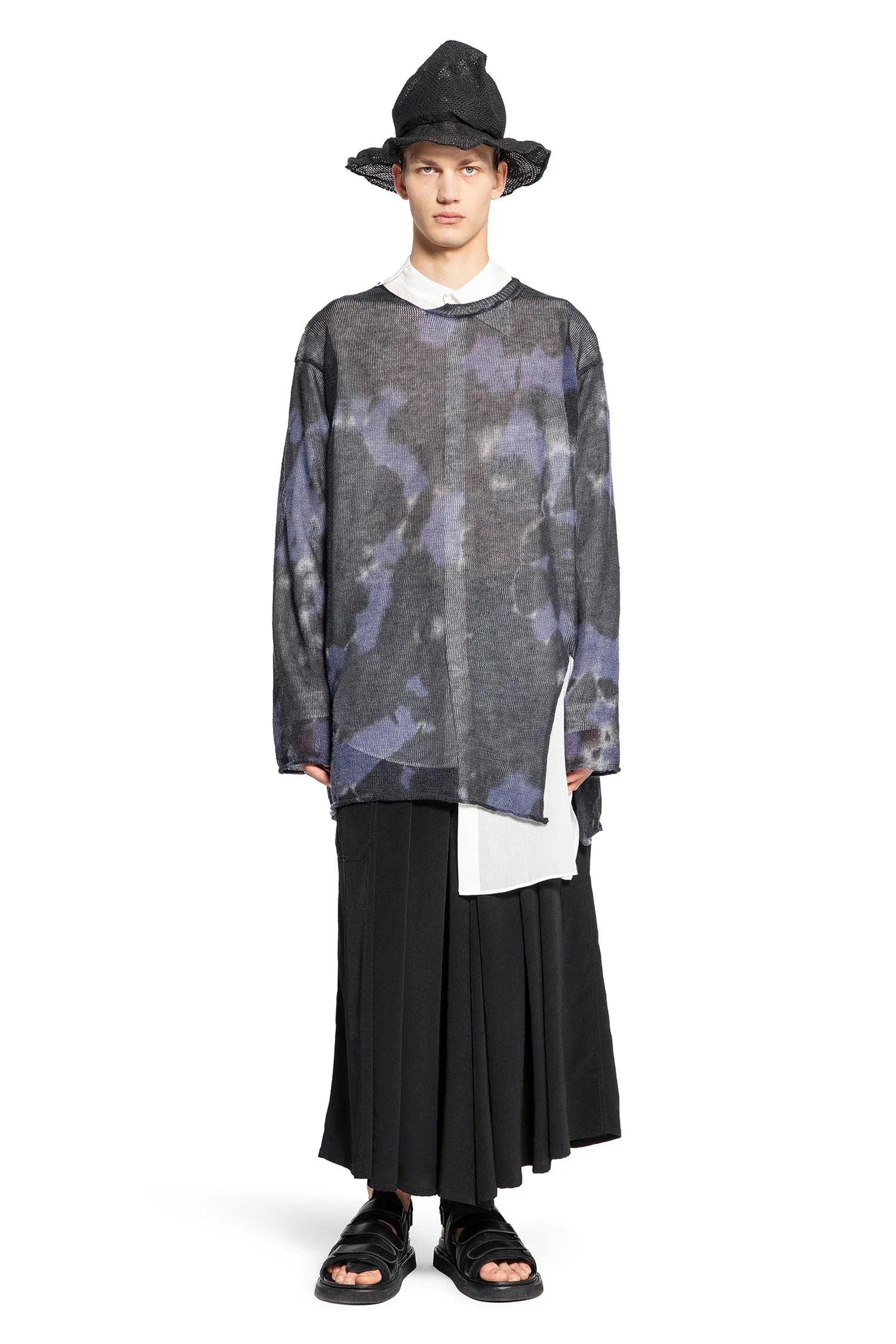 YOHJI YAMAMOTO MAN BLACK TROUSERS - Antonioli.eu