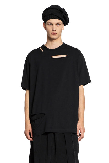 YOHJI YAMAMOTO MAN BLACK T-SHIRTS & TANK TOPS - Antonioli.eu