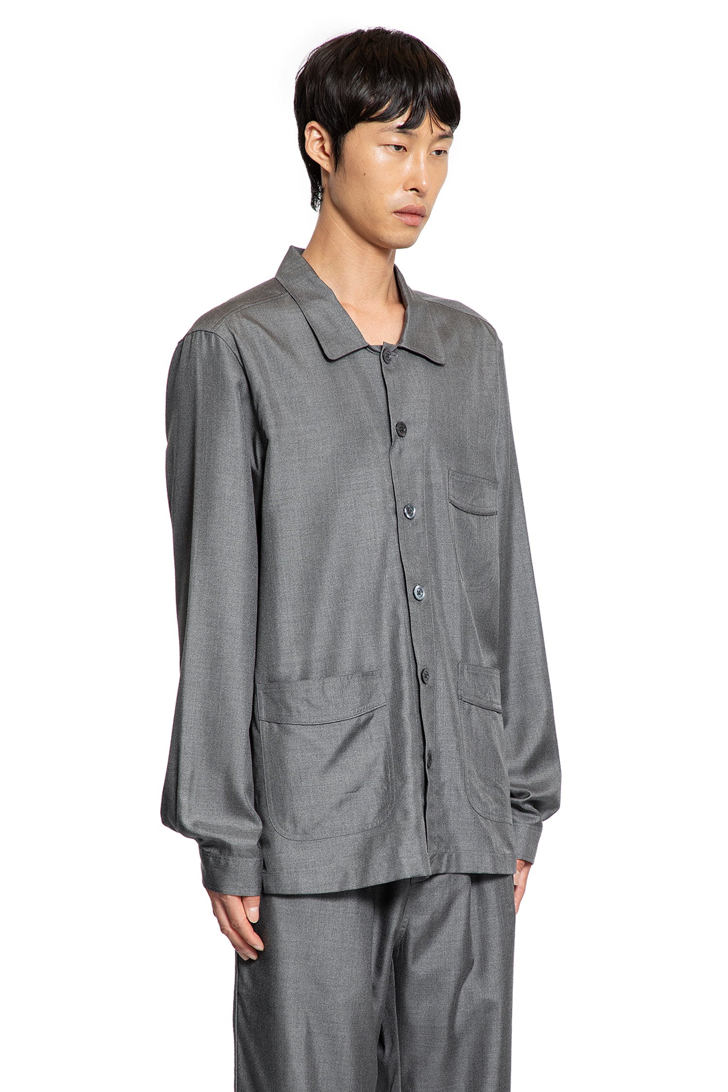 Yarn Dyed Silk Light Outershirt - Antonioli.eu