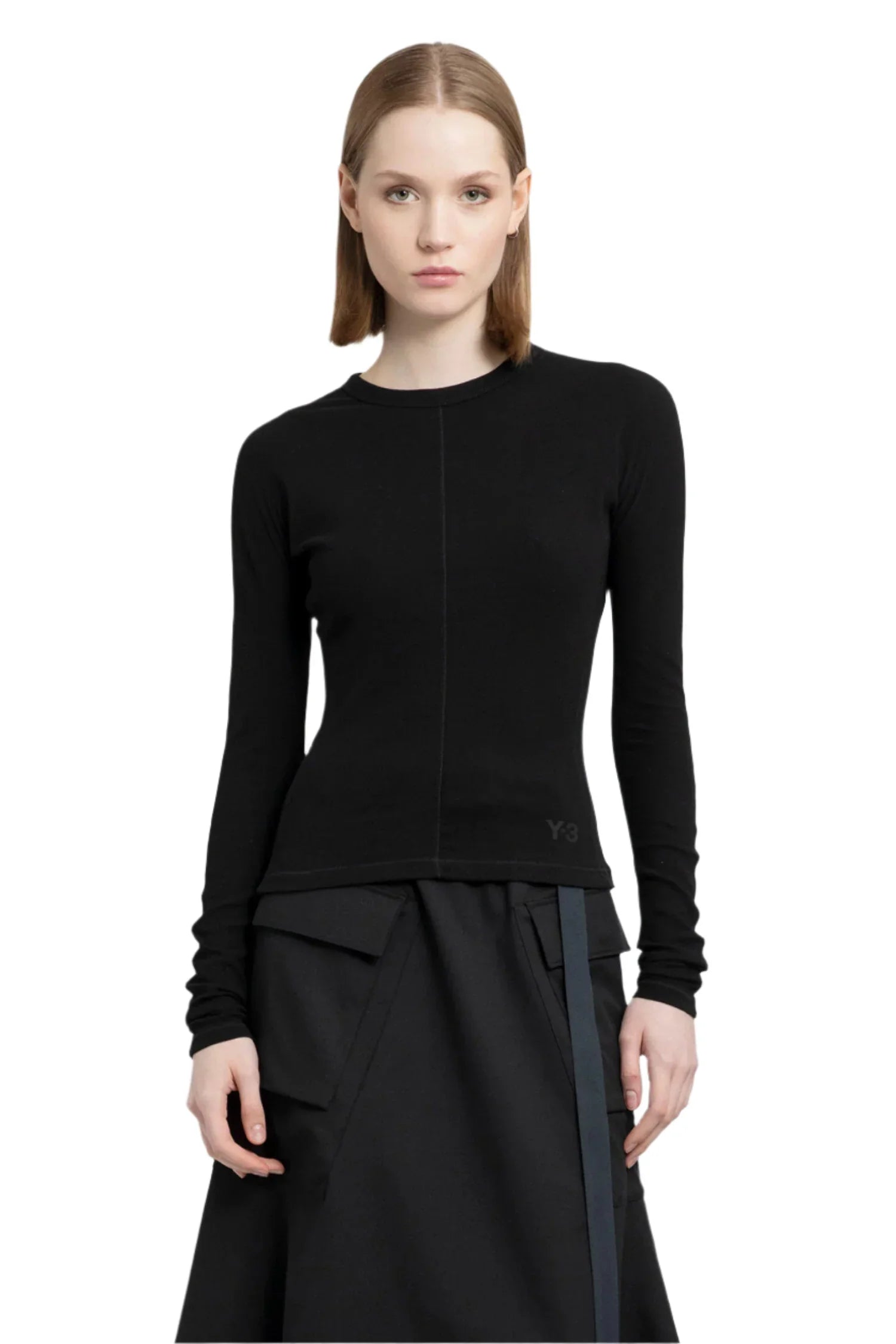 Y-3 WOMAN BLACK T-SHIRTS & TANK TOPS - Antonioli.eu