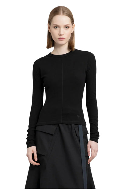 Y-3 WOMAN BLACK T-SHIRTS & TANK TOPS - Antonioli.eu
