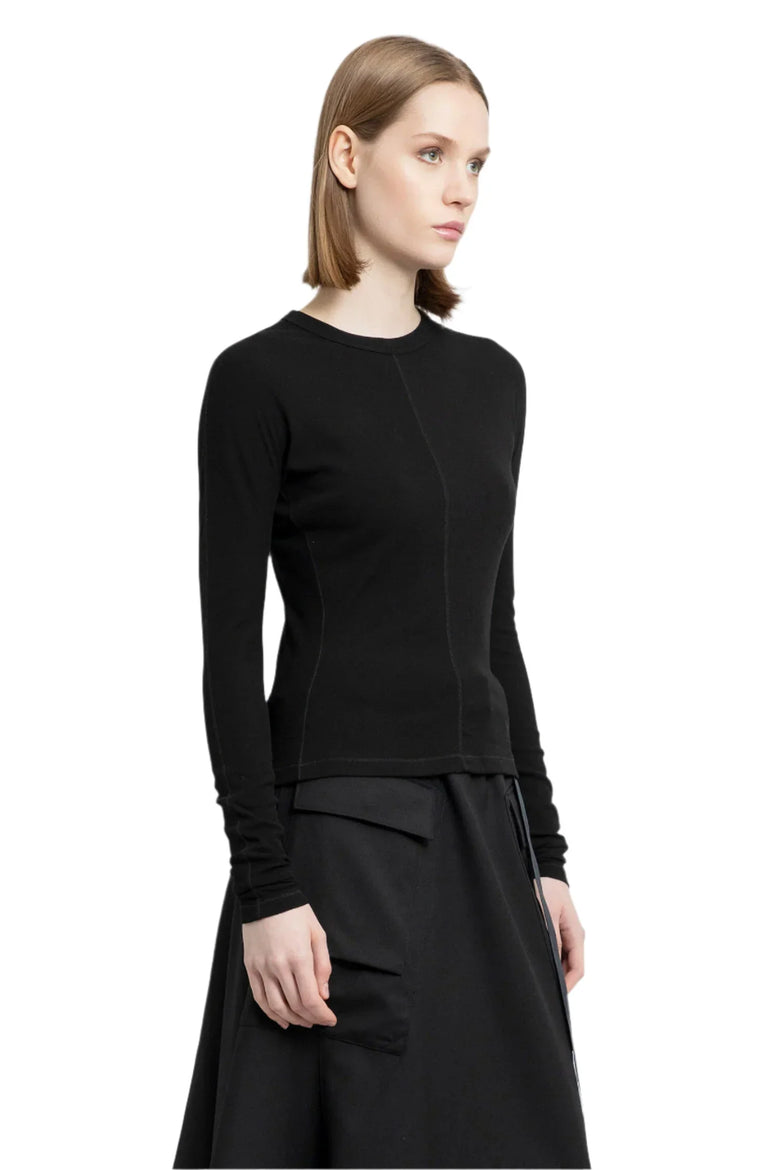 Y-3 WOMAN BLACK T-SHIRTS & TANK TOPS - Antonioli.eu