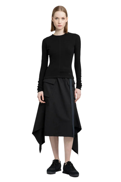 Y-3 WOMAN BLACK T-SHIRTS & TANK TOPS - Antonioli.eu
