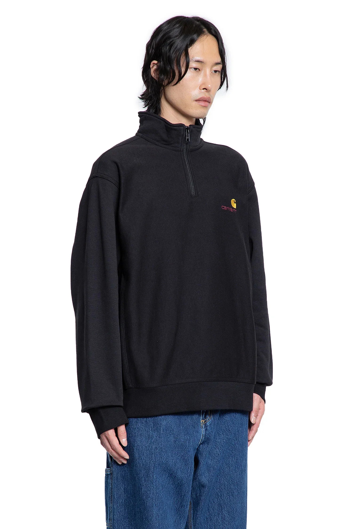 Half Zip American Script Sweatshirt - Antonioli.eu