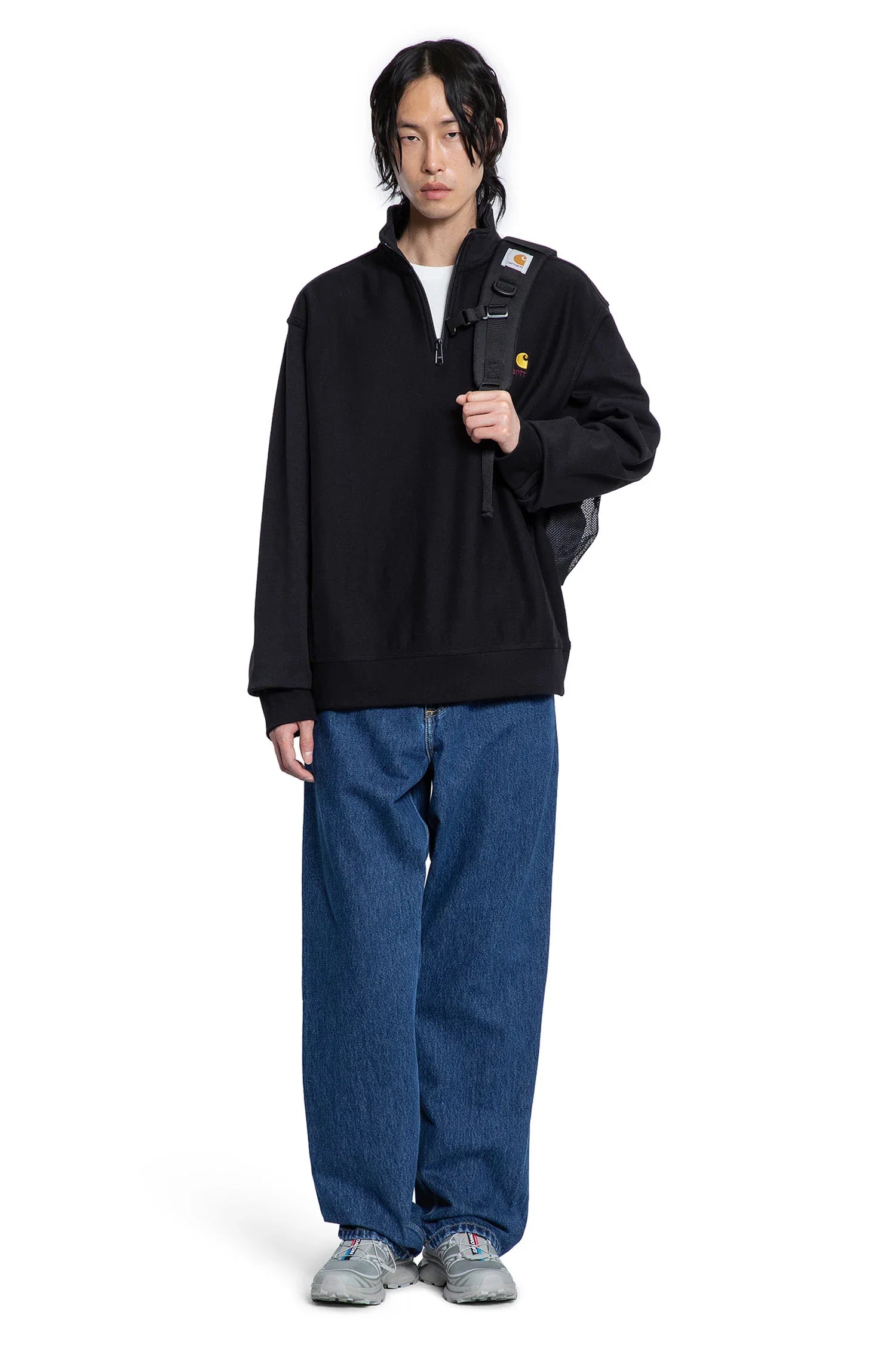 Half Zip American Script Sweatshirt - Antonioli.eu