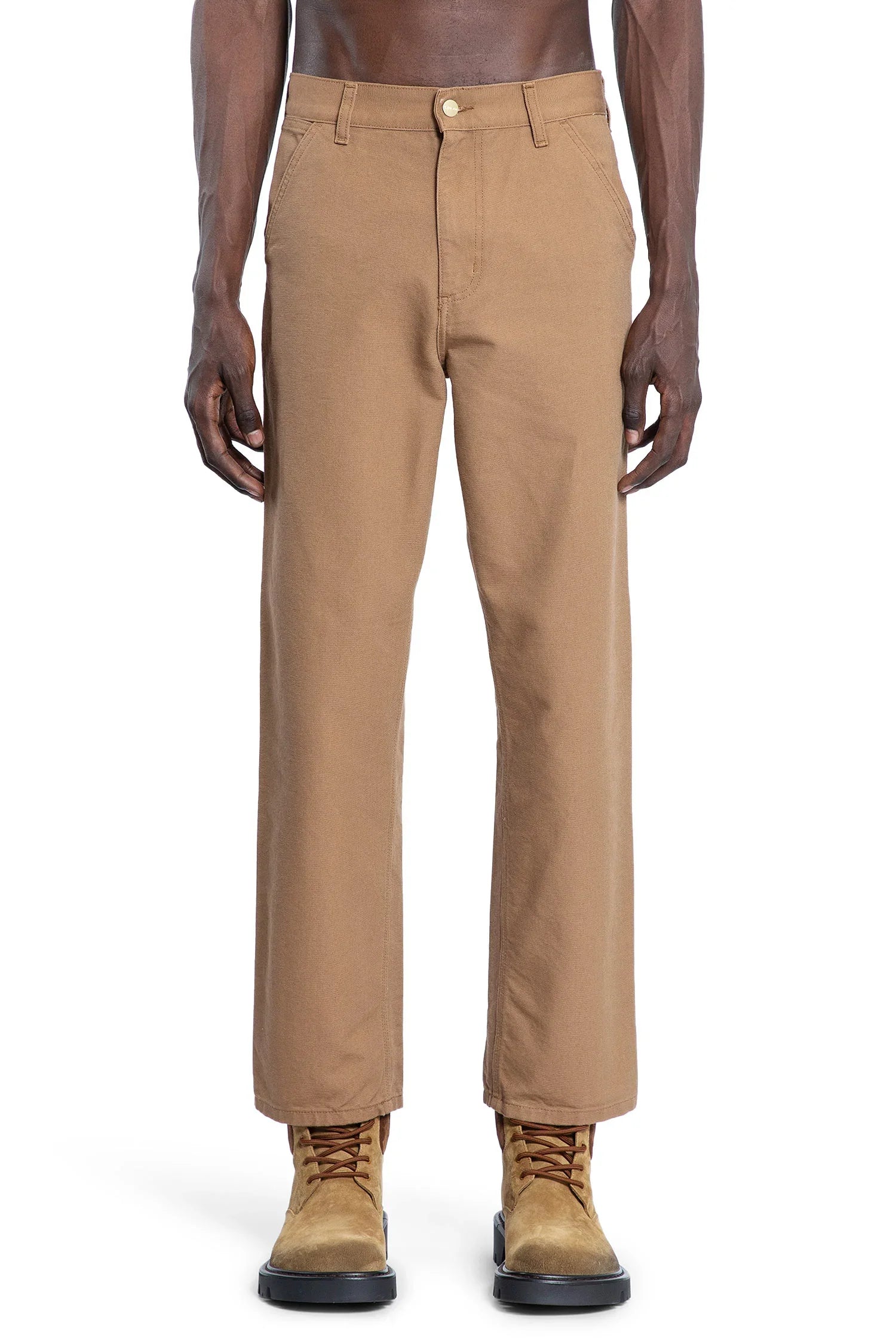 CARHARTT WIP MAN BROWN JEANS - Antonioli.eu