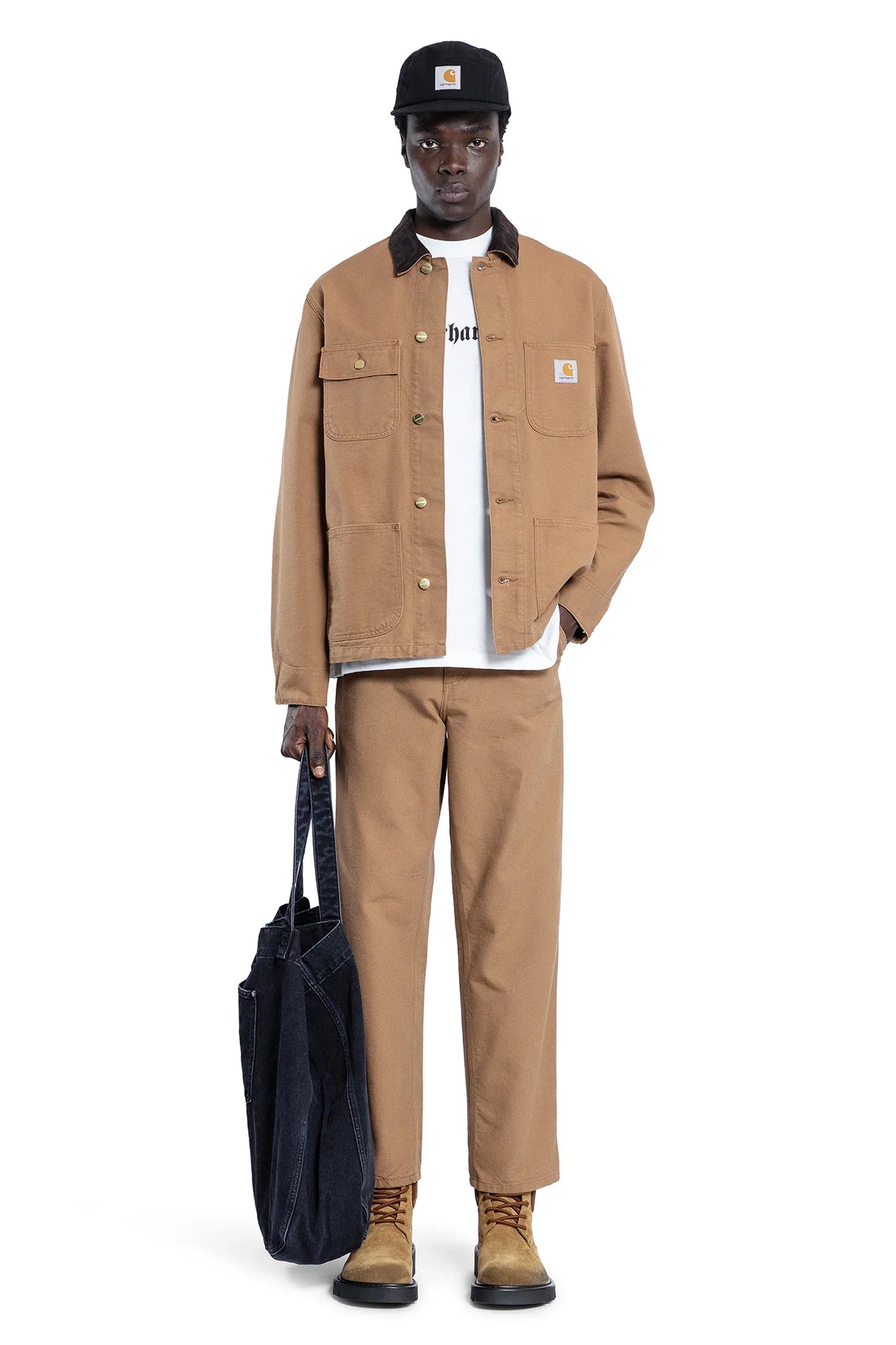 CARHARTT WIP MAN BROWN JEANS - Antonioli.eu
