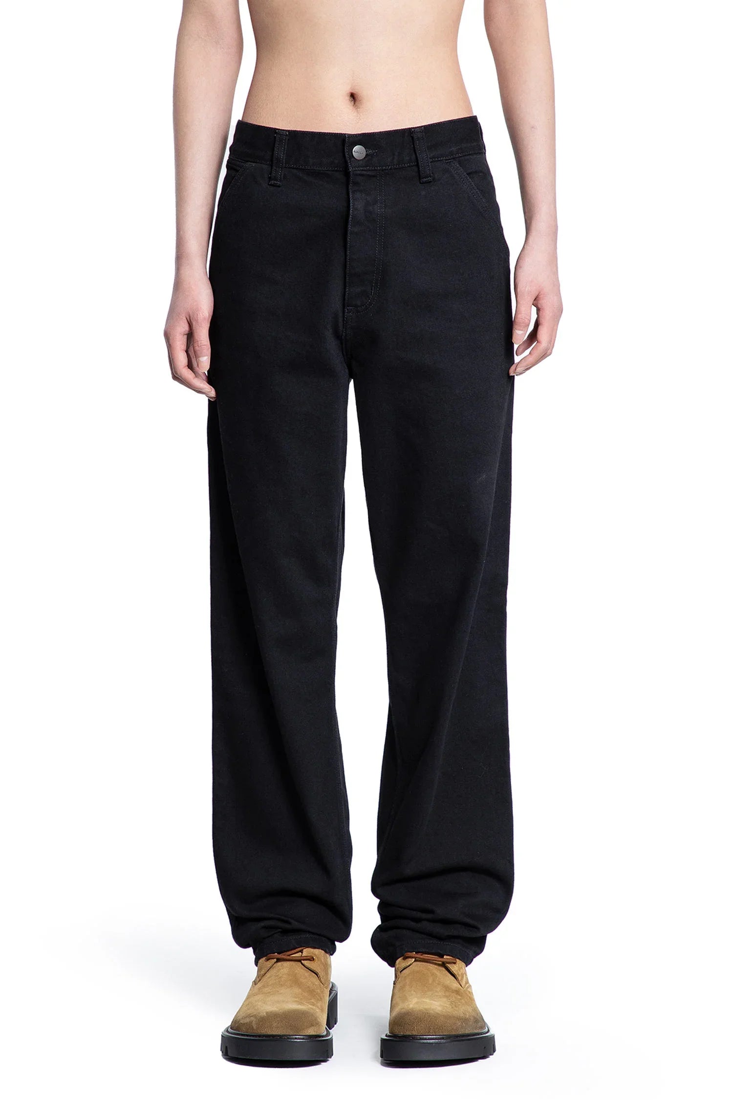 CARHARTT WIP MAN BLACK JEANS - Antonioli.eu