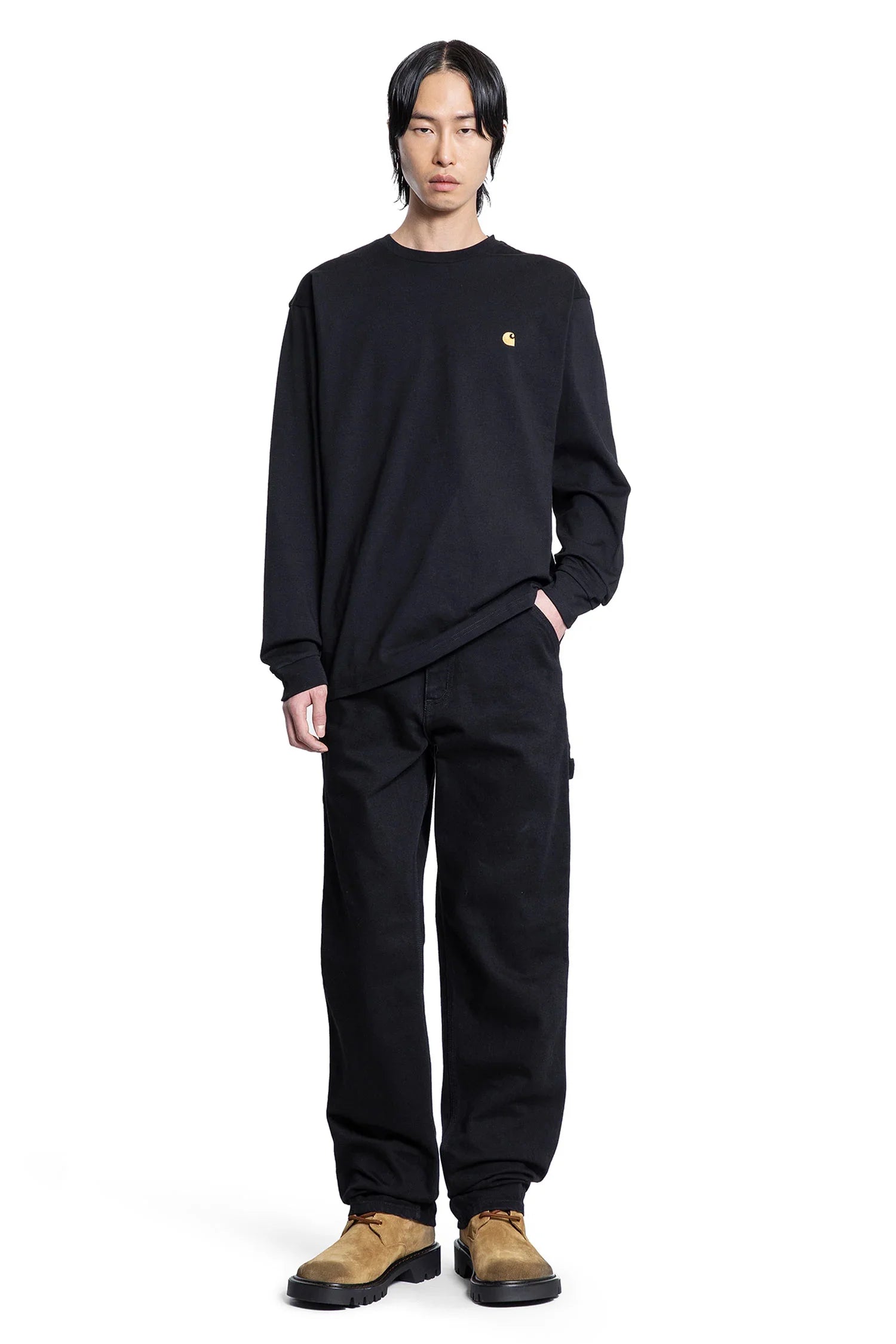 CARHARTT WIP MAN BLACK JEANS - Antonioli.eu