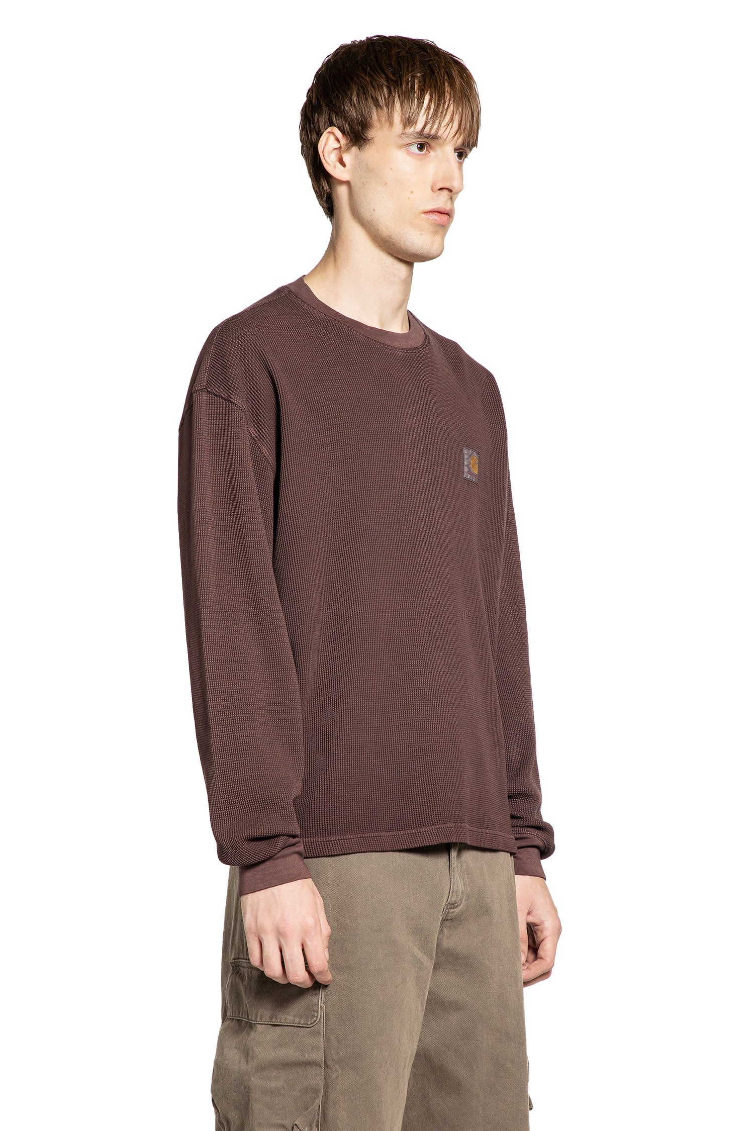 CARHARTT WIP MAN BROWN T-SHIRTS & TANK TOPS