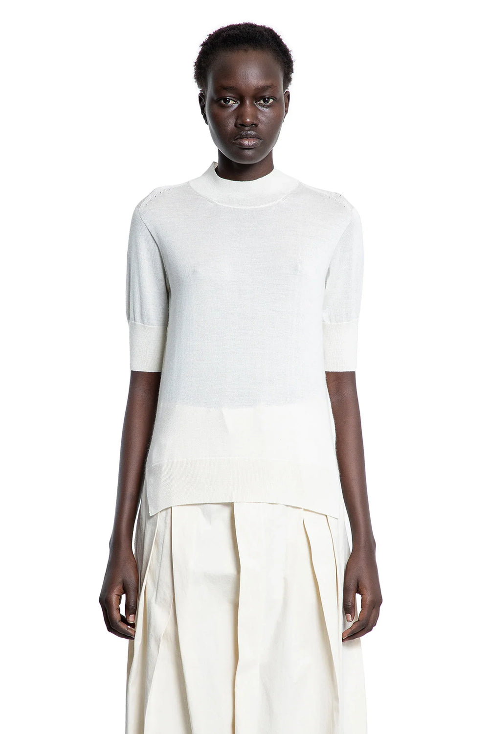 Sjort Sleeve Knit Top - Antonioli.eu