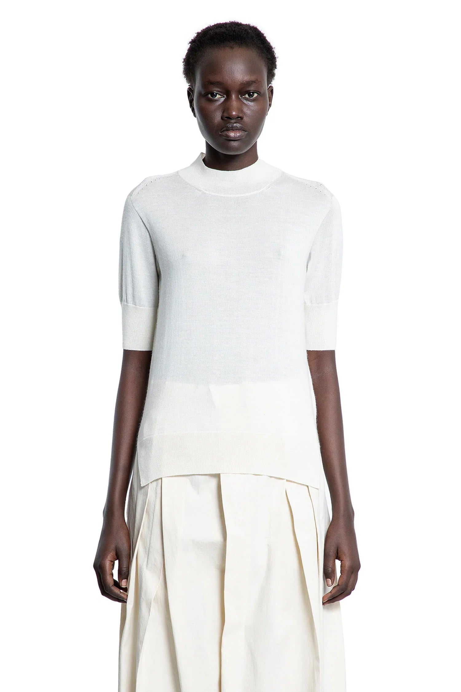 Sjort Sleeve Knit Top - Antonioli.eu