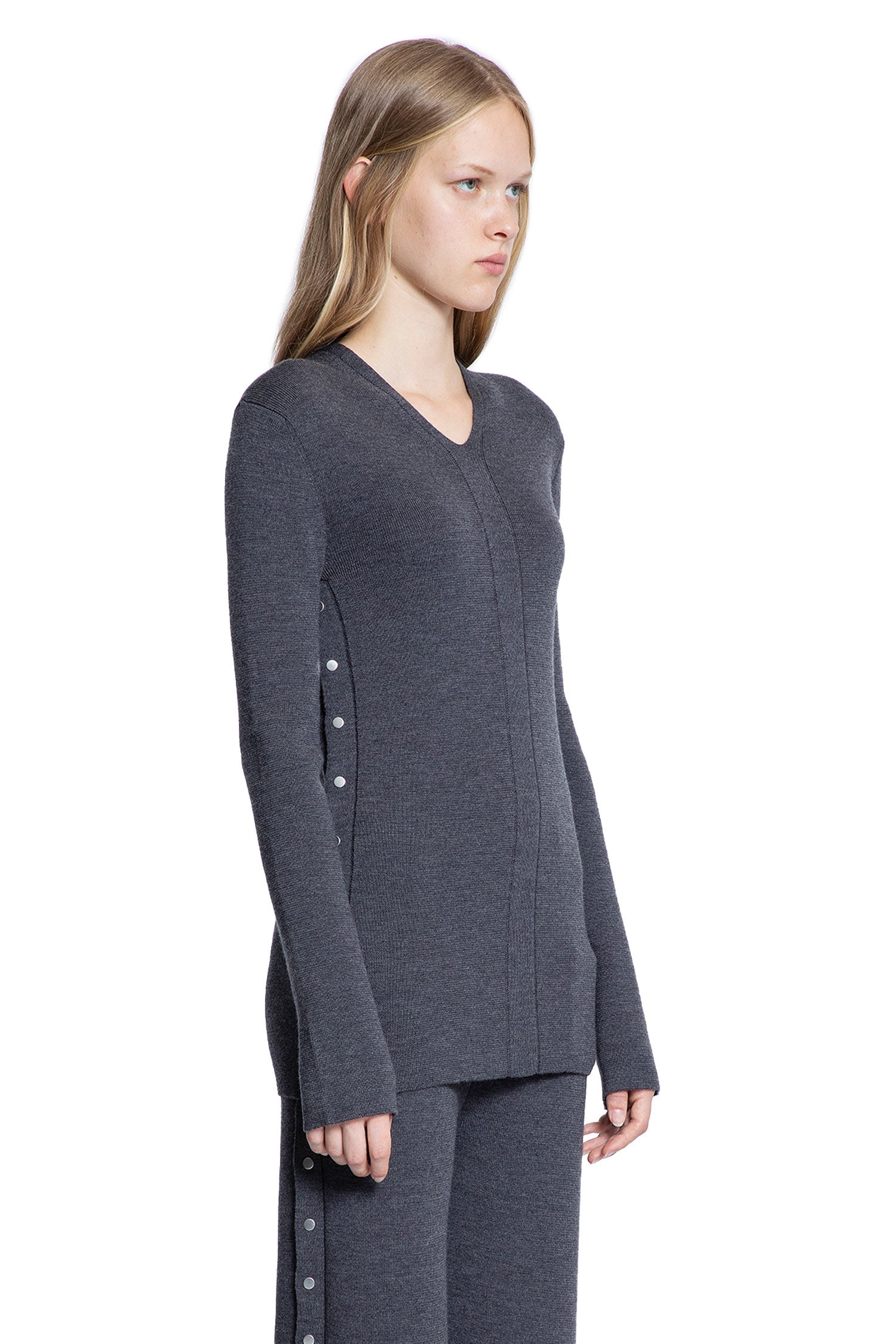 V-Neck Wool Jumper - Antonioli.eu