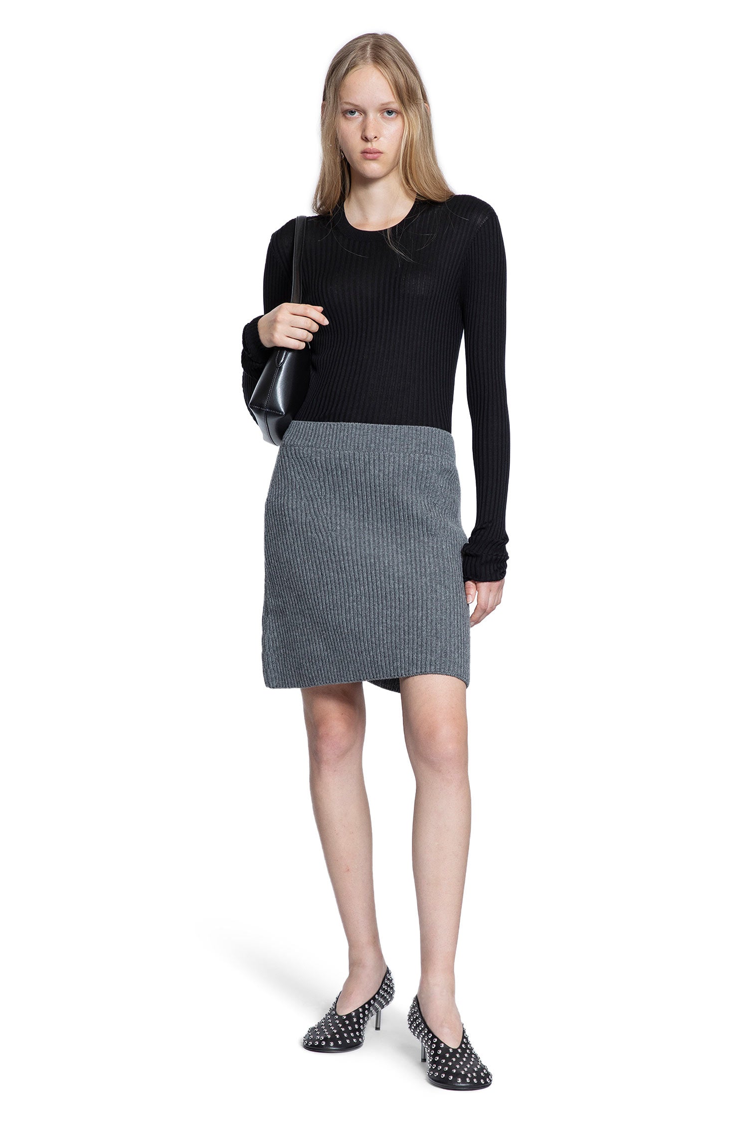 Wool Knit Mini Skirt - Antonioli.eu