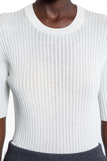 Silk Ribbed-Knit Top - Antonioli.eu