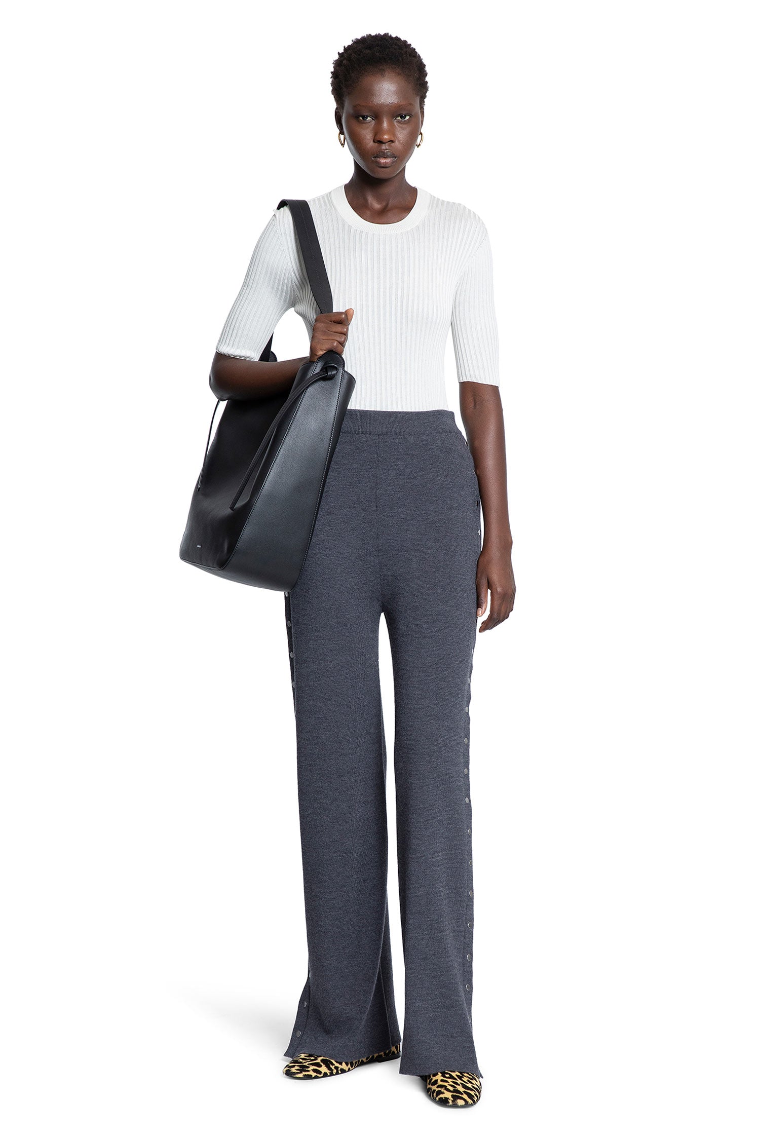 Silk Ribbed-Knit Top - Antonioli.eu