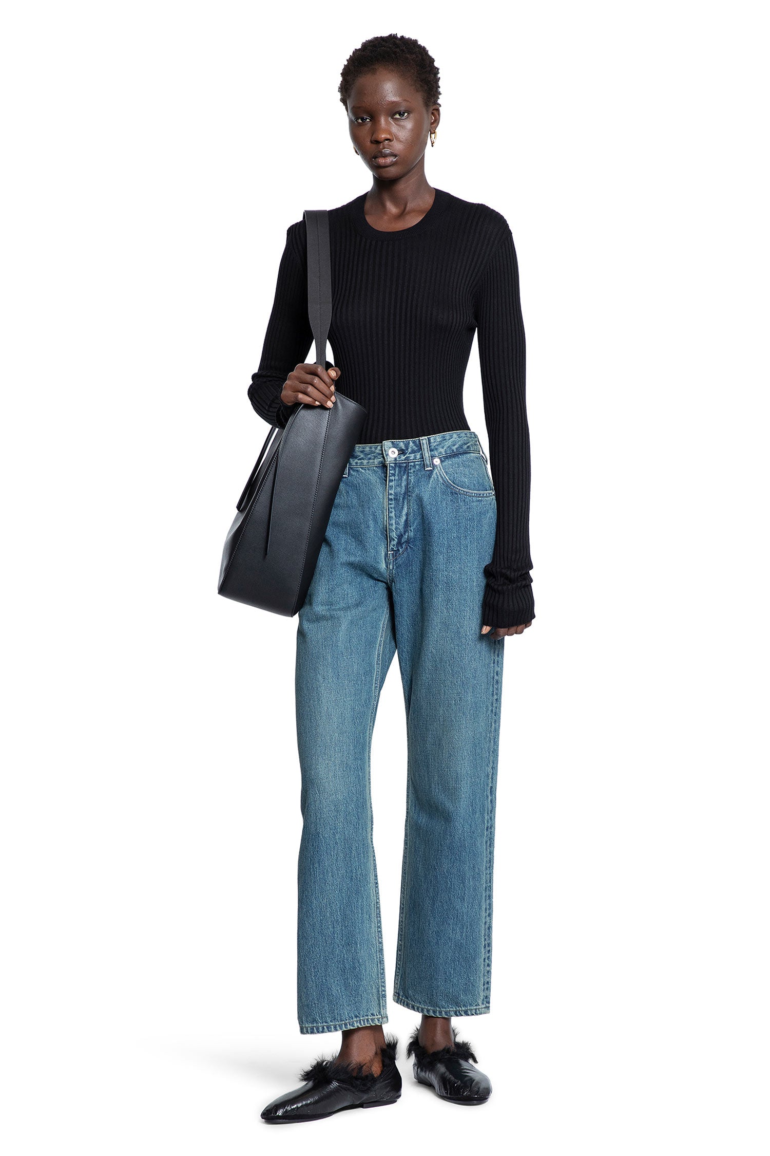 Silk Ribbed-Knit Sweater - Antonioli.eu