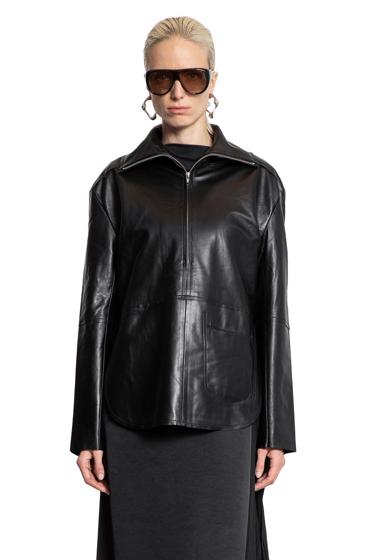 Cityscape Leather Vest - Antonioli.eu