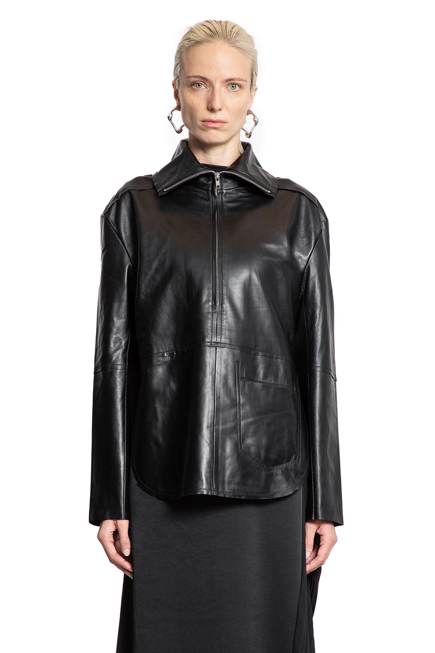 Cityscape Leather Vest - Antonioli.eu