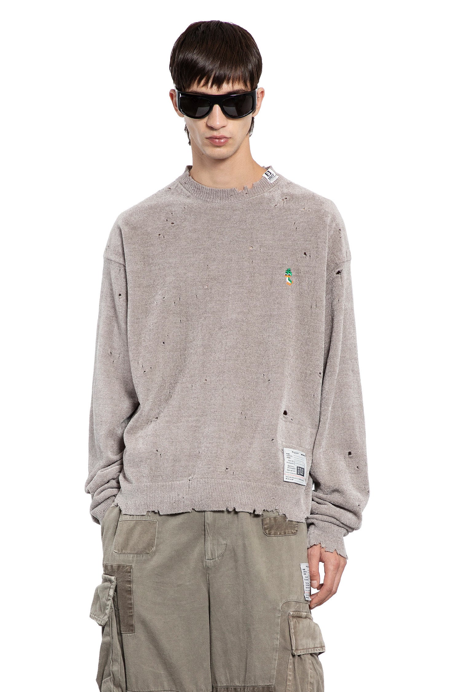 Distressed Knit Sweater - Antonioli.eu