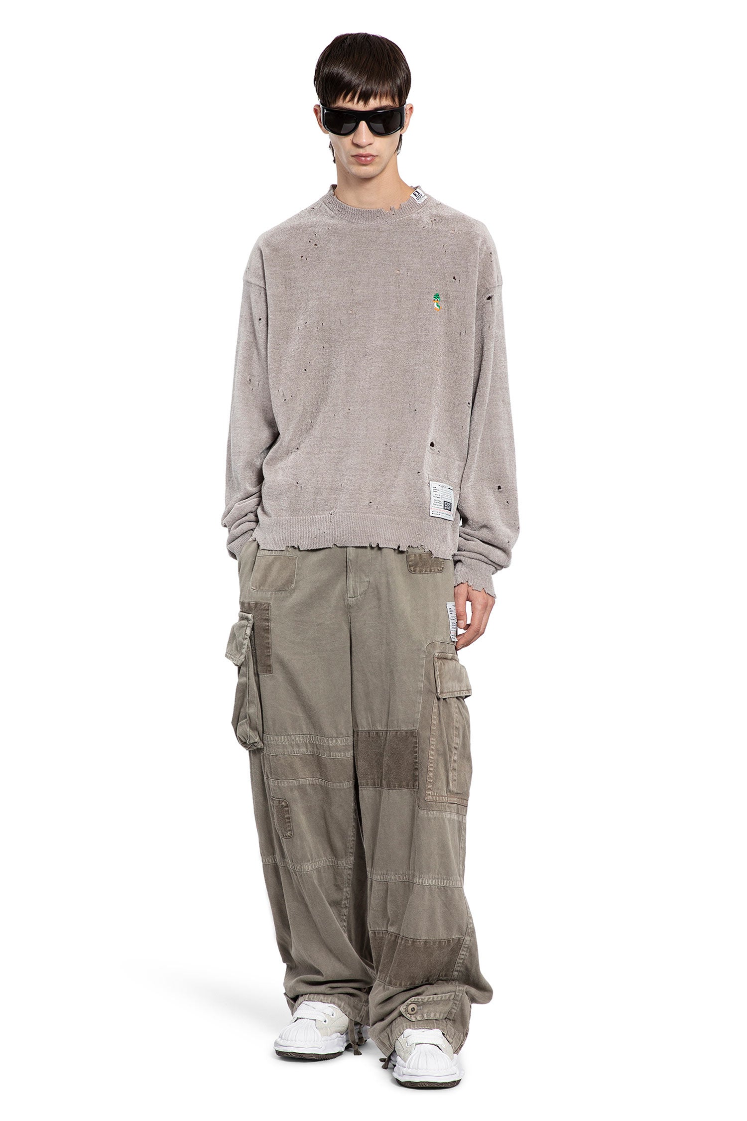 Distressed Knit Sweater - Antonioli.eu