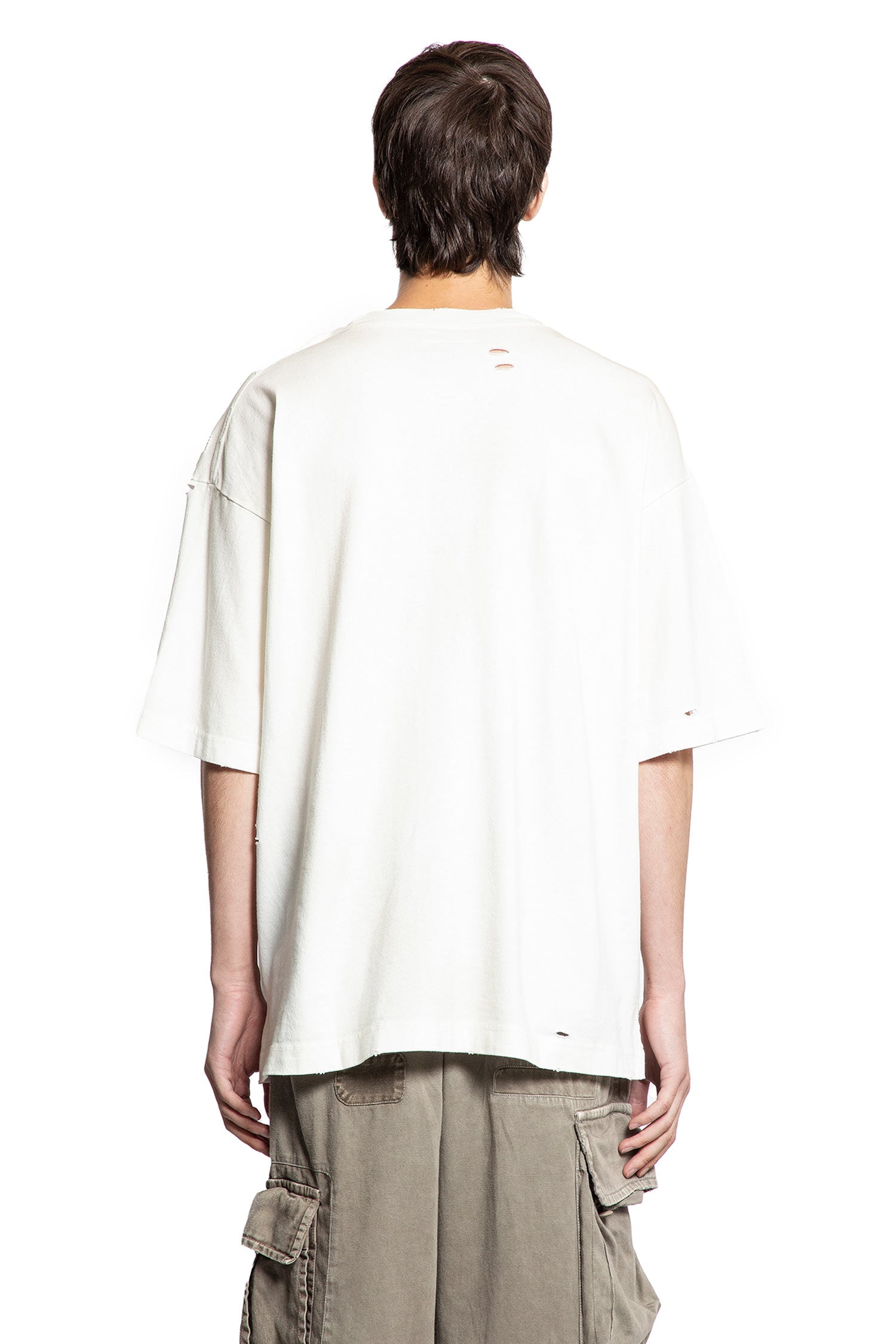 Embellished Distressed Tee - Antonioli.eu