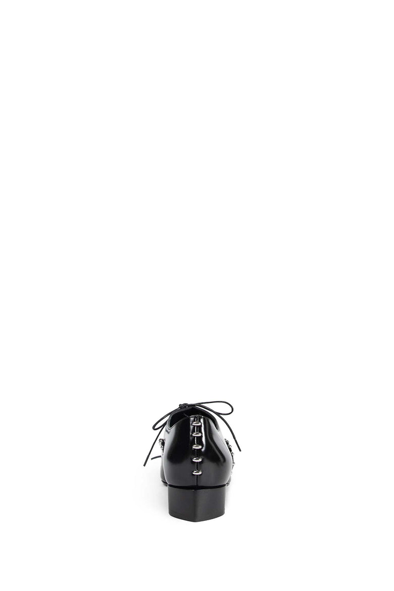 Pointed Leather Lace-up Pumps - Antonioli.eu