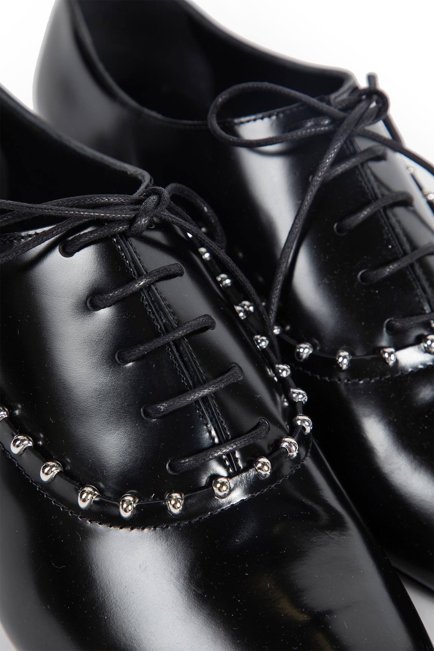 Pointed Leather Lace-up Pumps - Antonioli.eu