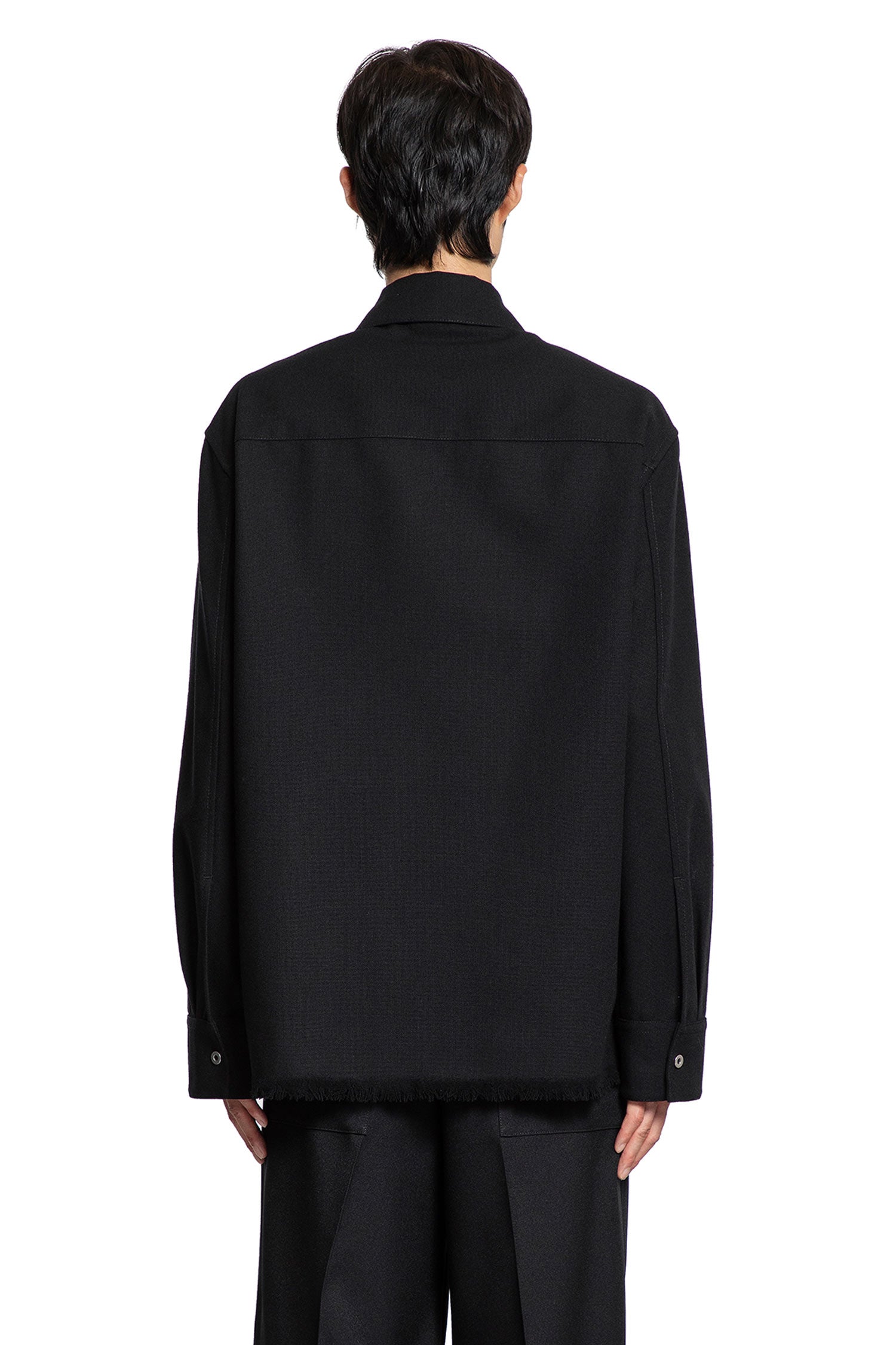 Wool Shirt with Eyelets - Antonioli.eu