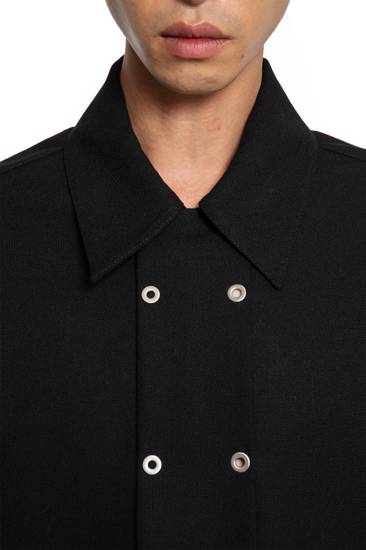 Wool Shirt with Eyelets - Antonioli.eu