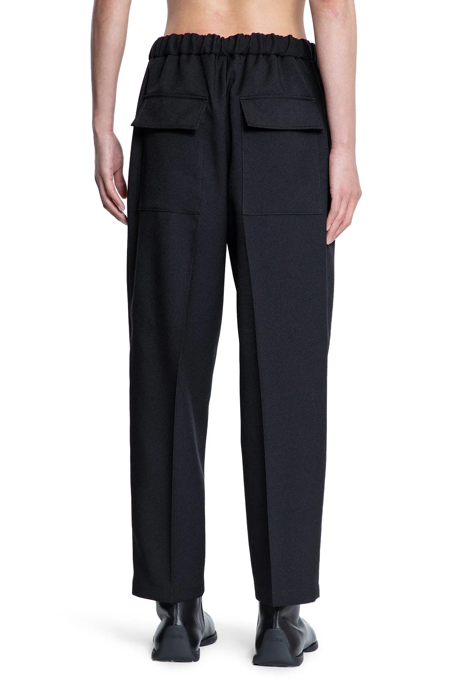 JIL SANDER MAN BLACK TROUSERS - Antonioli.eu