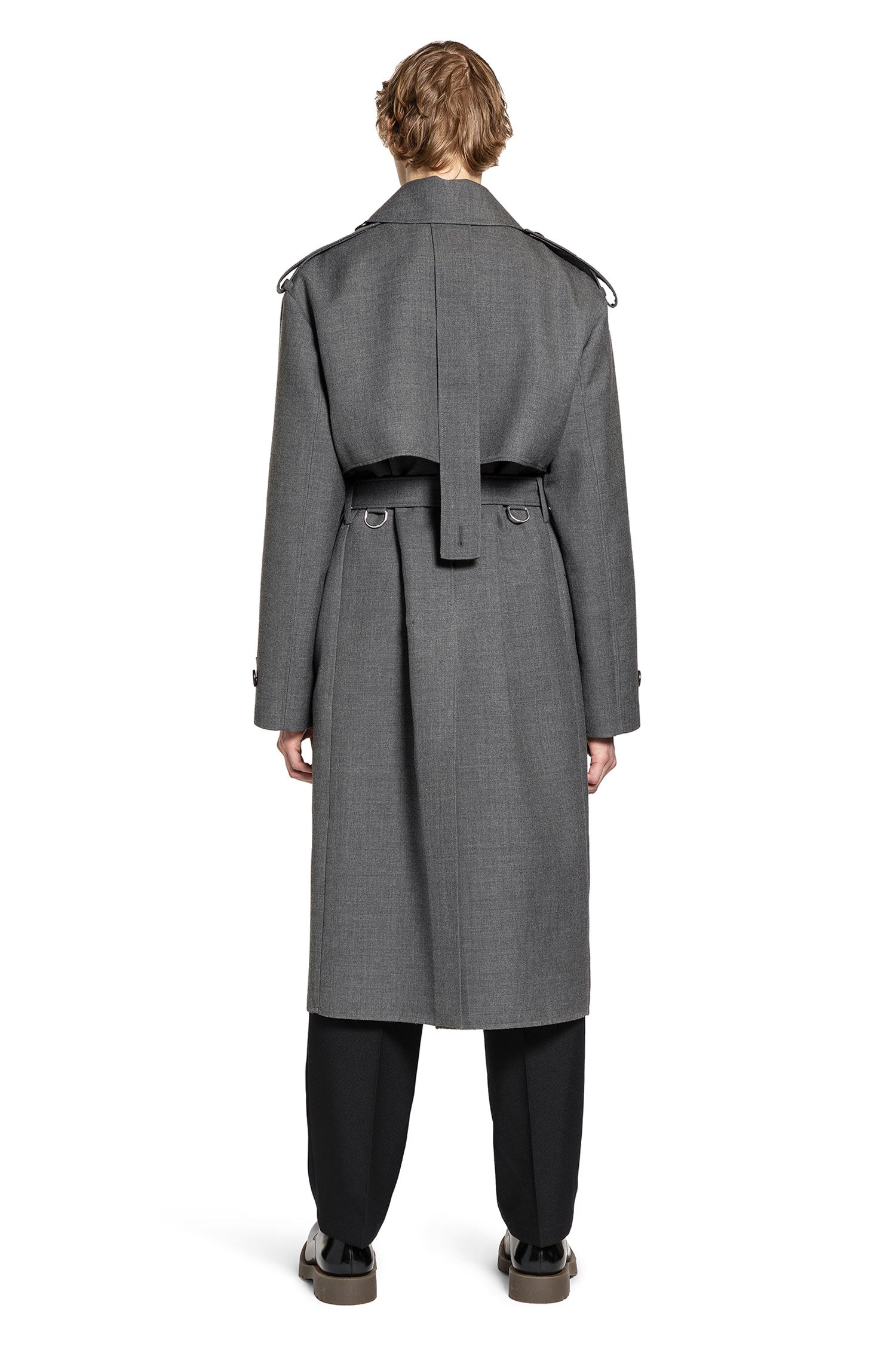 Wool Gabardine Trench Coat