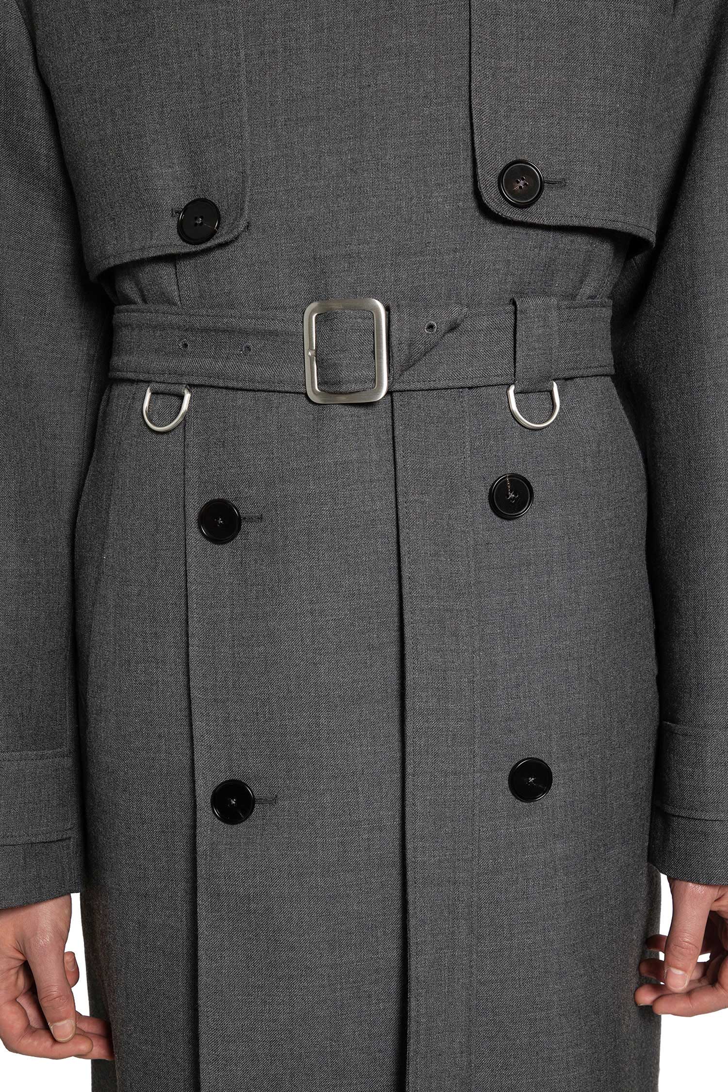 Wool Gabardine Trench Coat