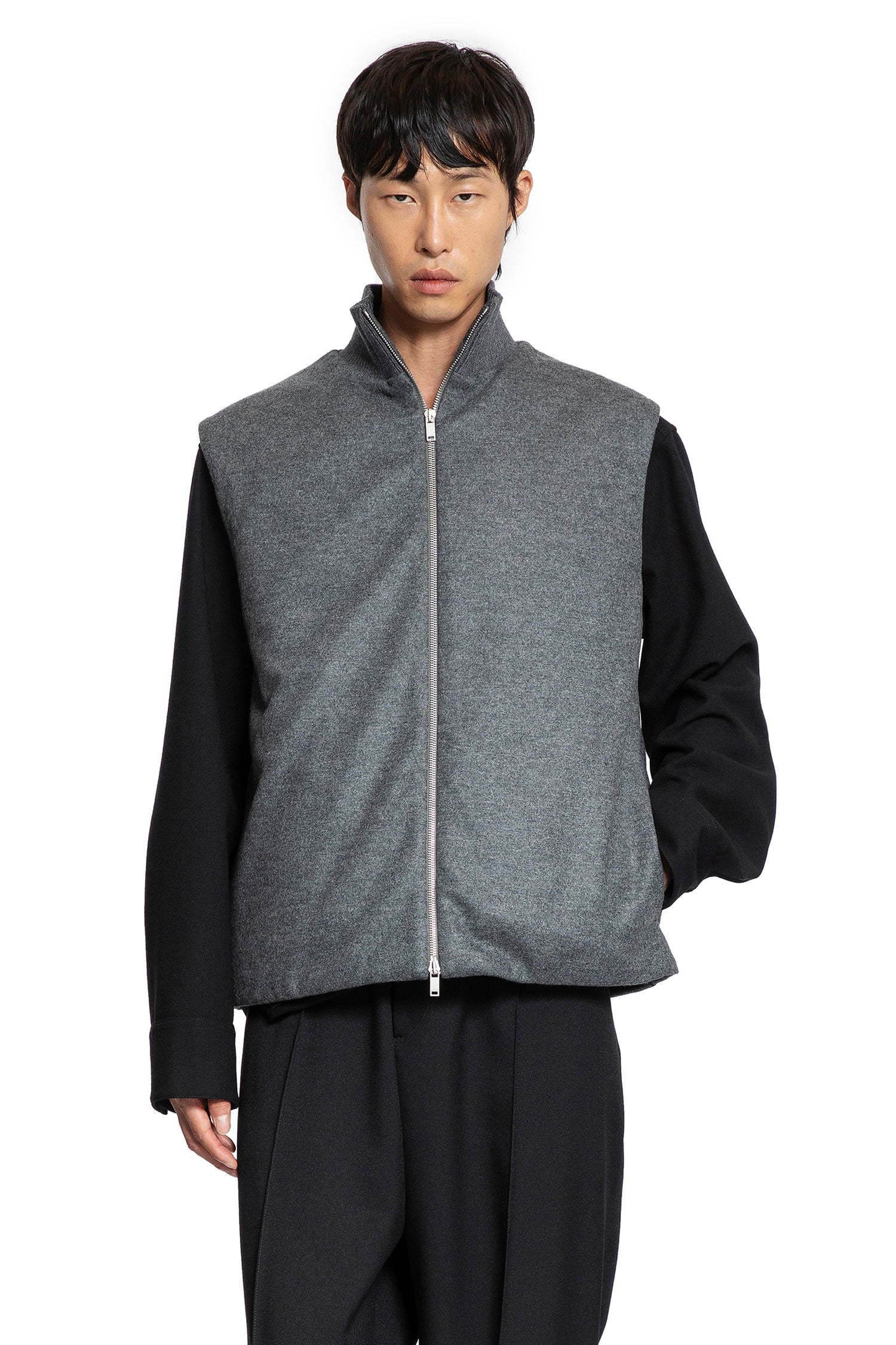 Wool Melton Padded Vest - Antonioli.eu