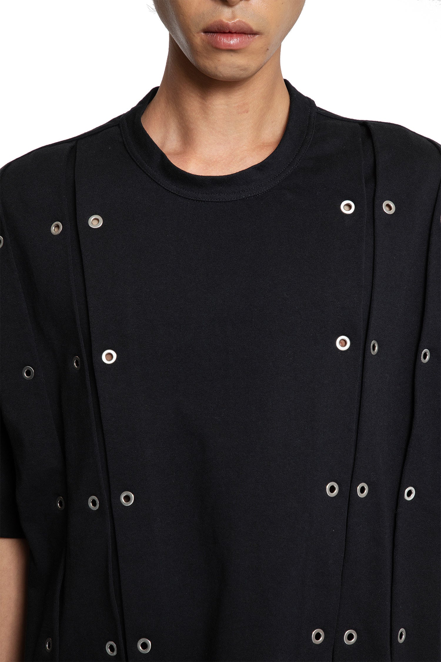Crewneck T-Shirt with Eyelets - Antonioli.eu