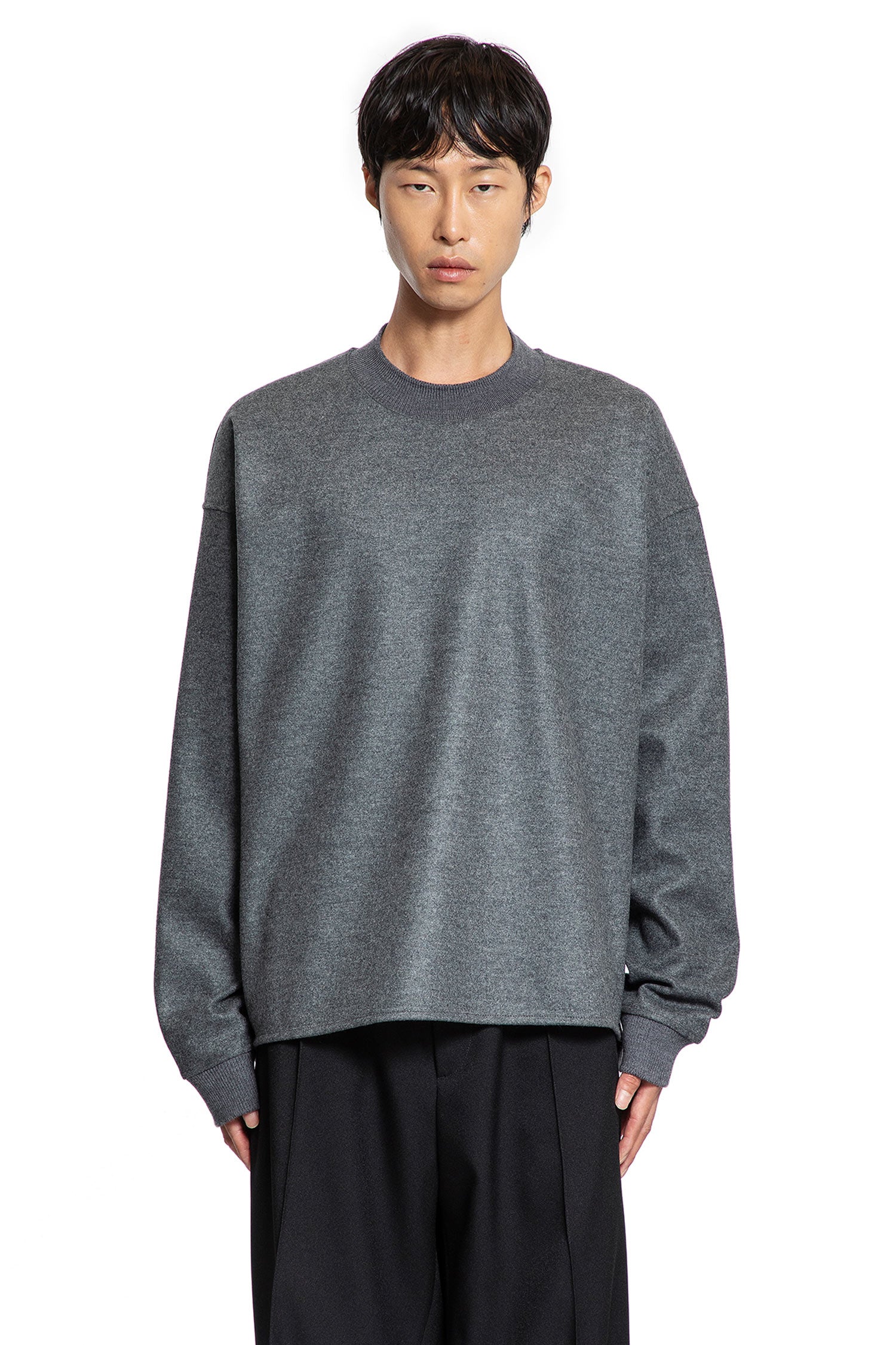 Wool Melton Sweatshirt - Antonioli.eu