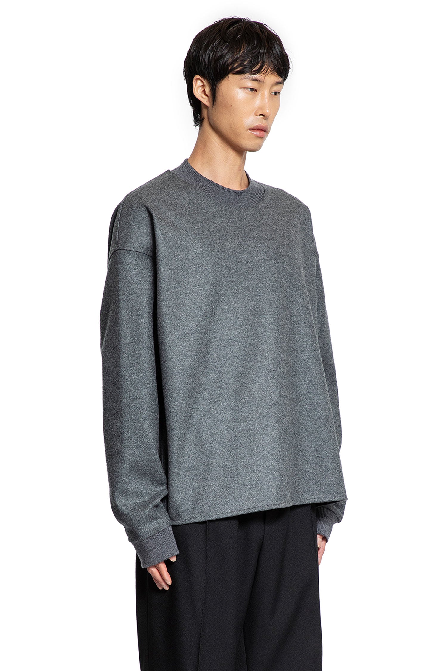 Wool Melton Sweatshirt - Antonioli.eu