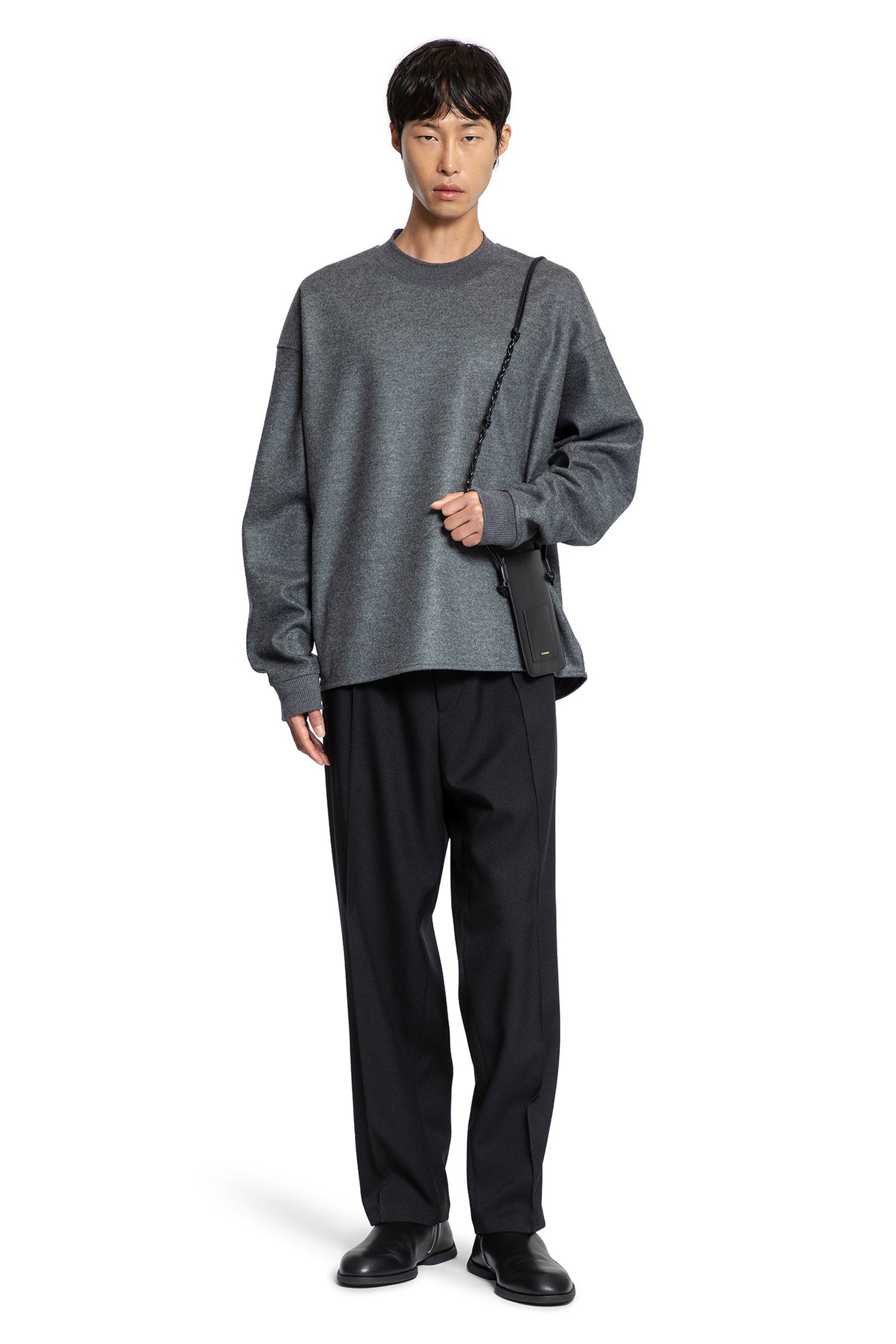 Wool Melton Sweatshirt - Antonioli.eu