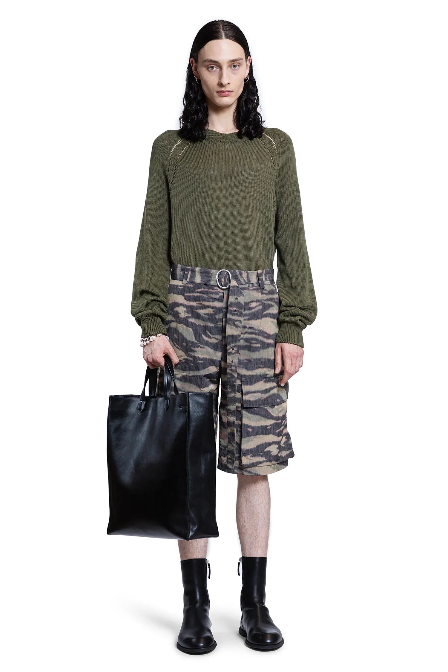 camouflage cargo shorts - Antonioli.eu