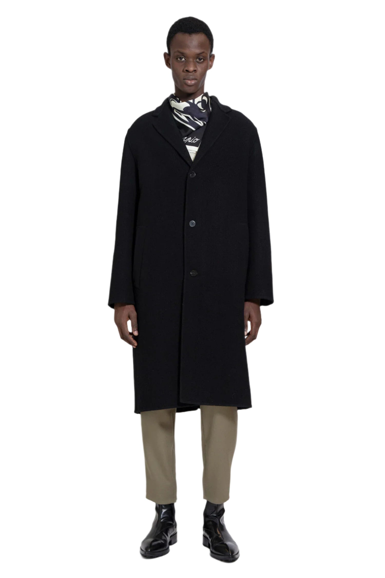 JIL SANDER MAN BLACK COATS - Antonioli.eu