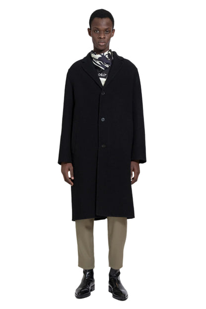 JIL SANDER MAN BLACK COATS - Antonioli.eu