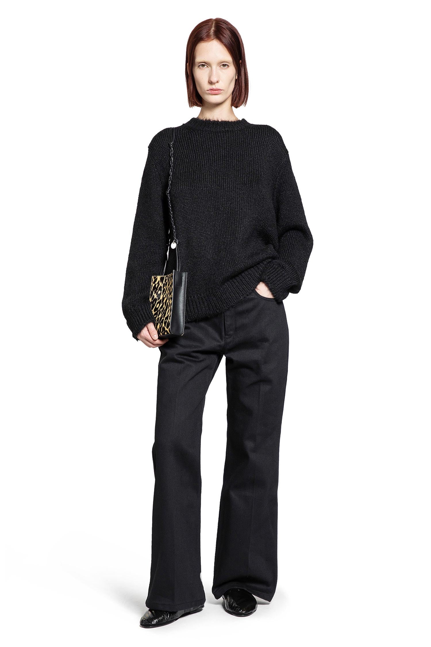 Alpaca Wool Crewneck Jumper - Antonioli.eu
