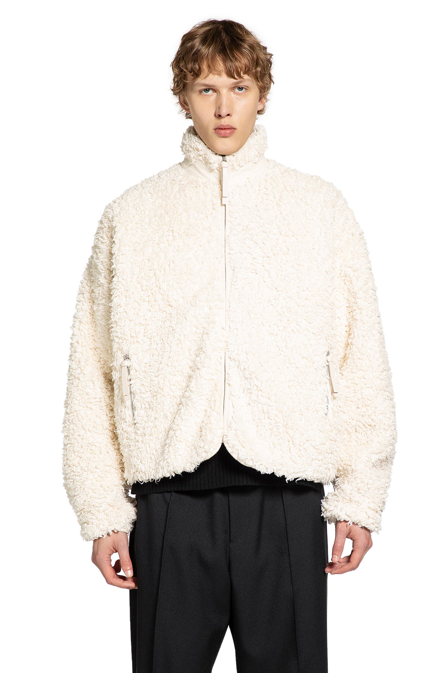 JIL SANDER MAN OFF-WHITE JACKETS