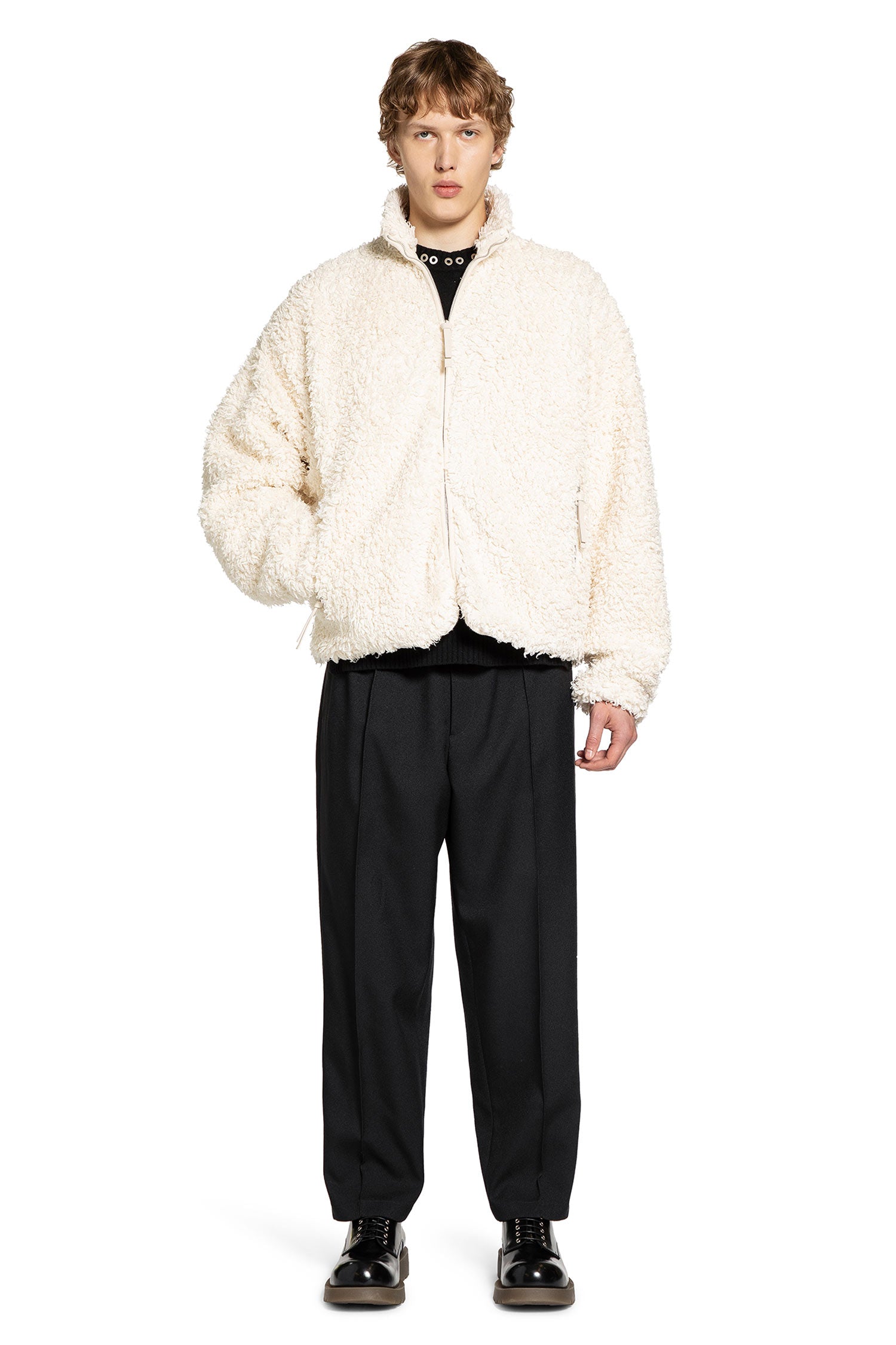 JIL SANDER MAN OFF-WHITE JACKETS
