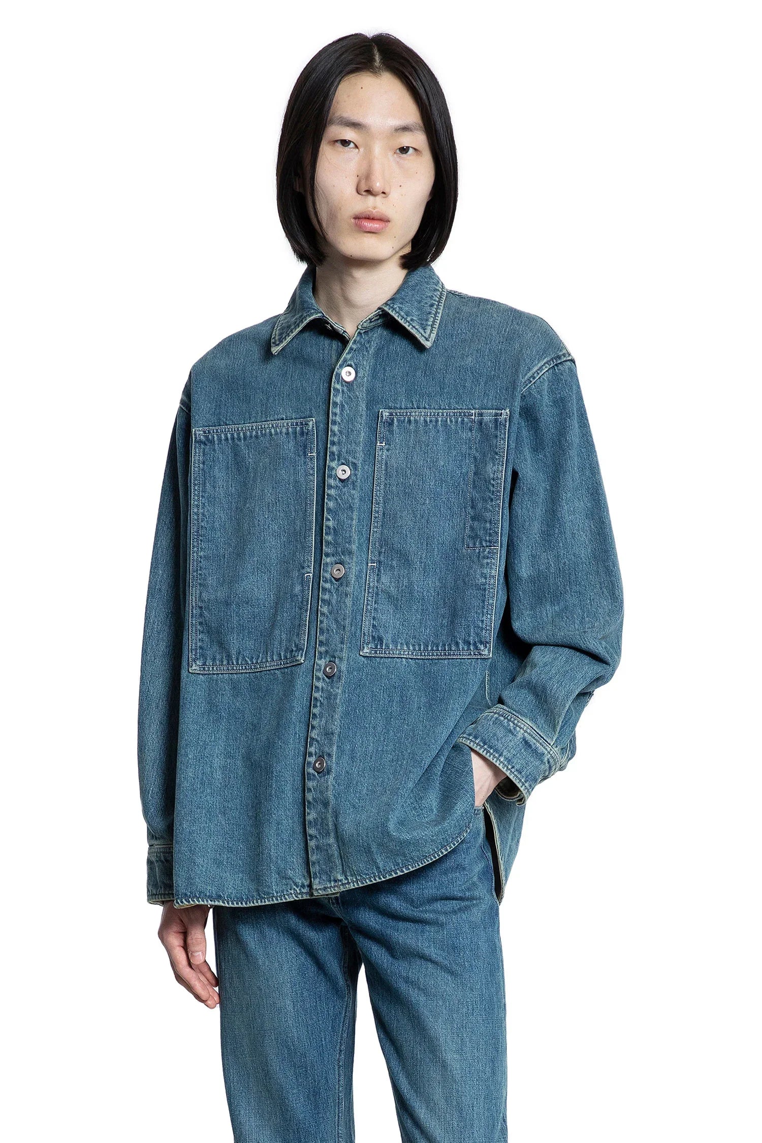 JIL SANDER MAN BLUE SHIRTS - Antonioli.eu