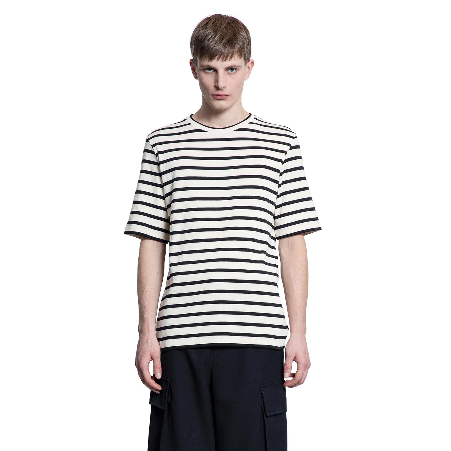 Cotton Jersey Stripe T-Shirt - Antonioli.eu