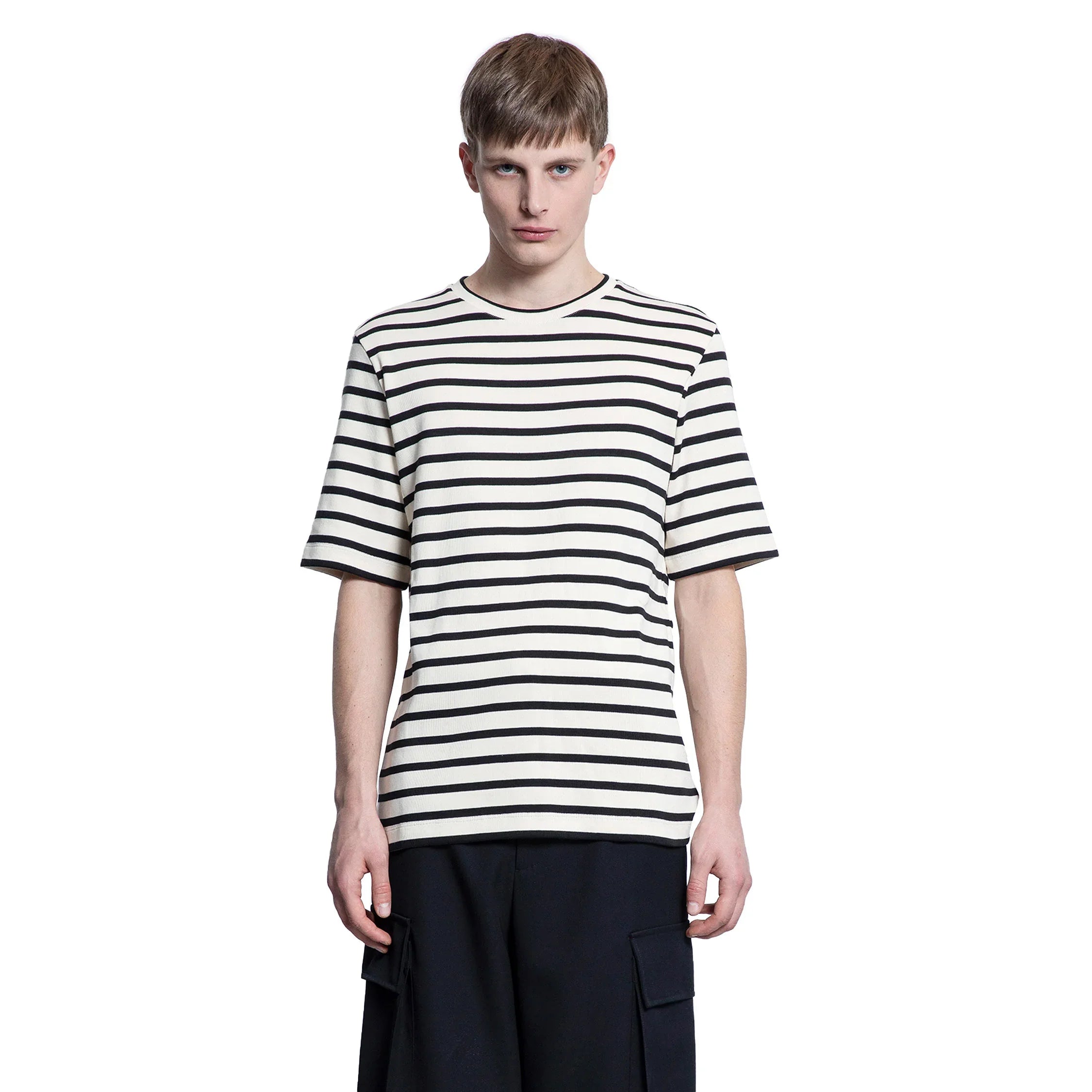 Cotton Jersey Stripe T-Shirt - Antonioli.eu