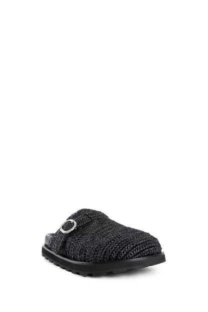 Raffia buckle clogs - Antonioli.eu