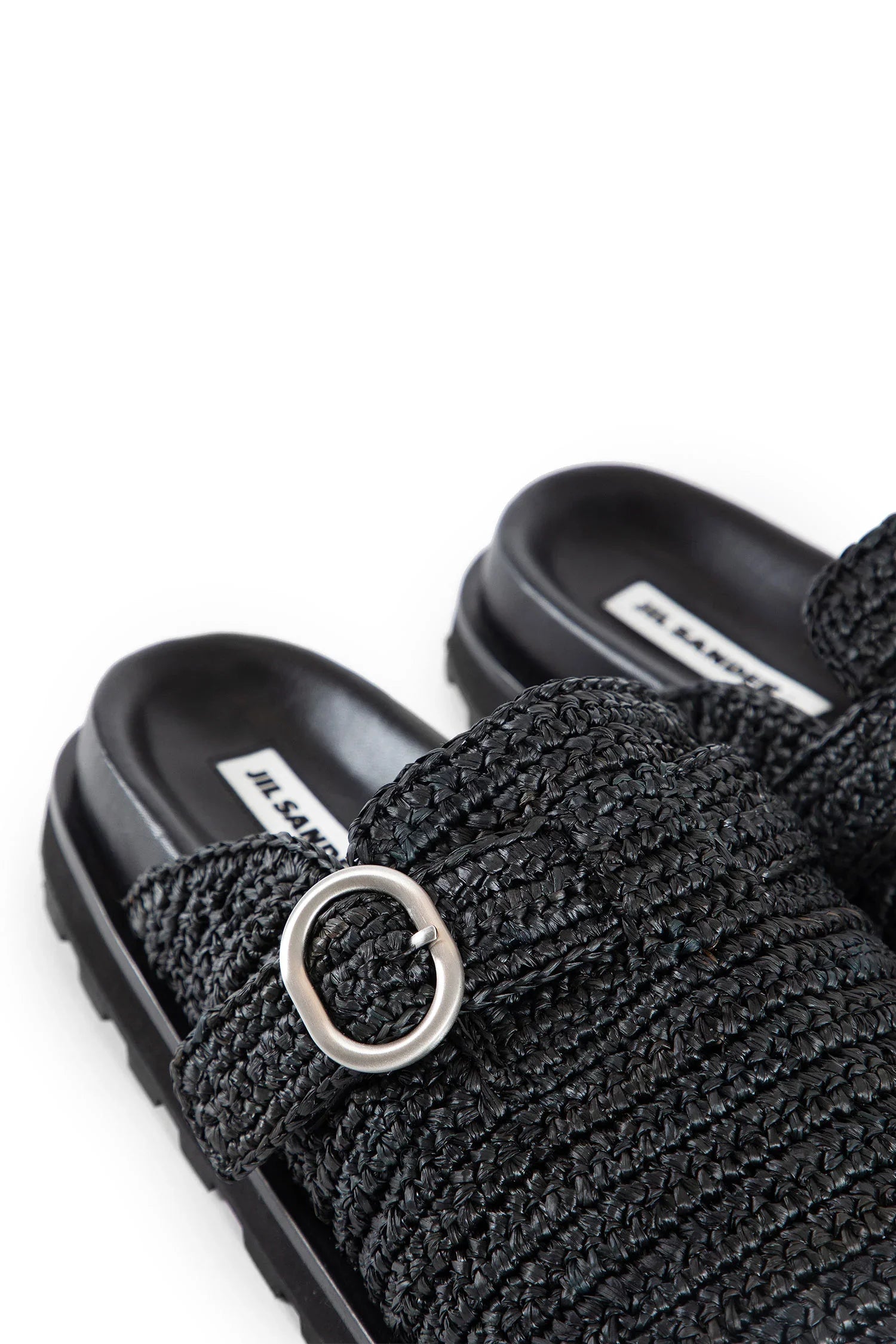 Raffia buckle clogs - Antonioli.eu