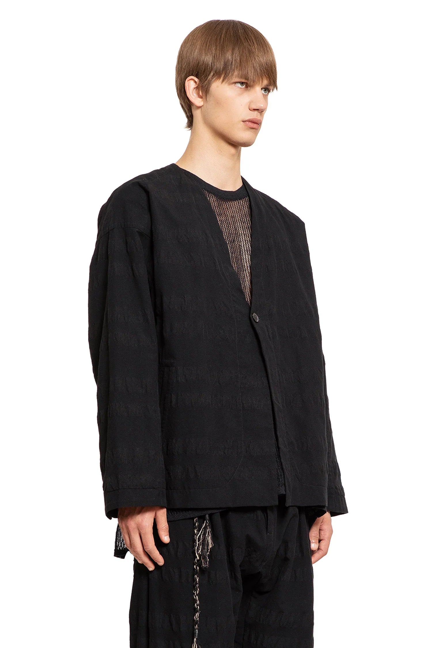 Unlined collarless blazer - Antonioli.eu